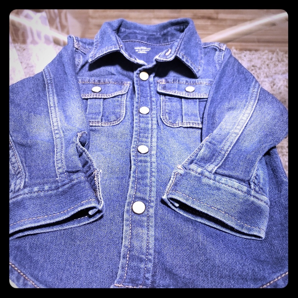Super Stylish Gap Denim Baby Shirt